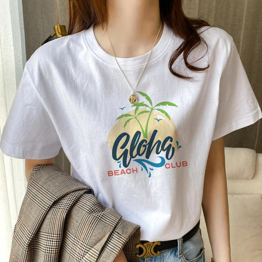 2025新款来袭 【79元3件！加购物车再结算自动减价】纯棉印花T恤！正肩显瘦变直角肩多种图案选择，内搭外穿四季通穿 商品图5