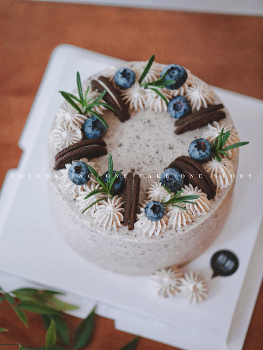 「奥利奥蓝莓蛋糕」可盐可甜·100%动物奶油（附图6寸·提前3小时预订） 商品图1