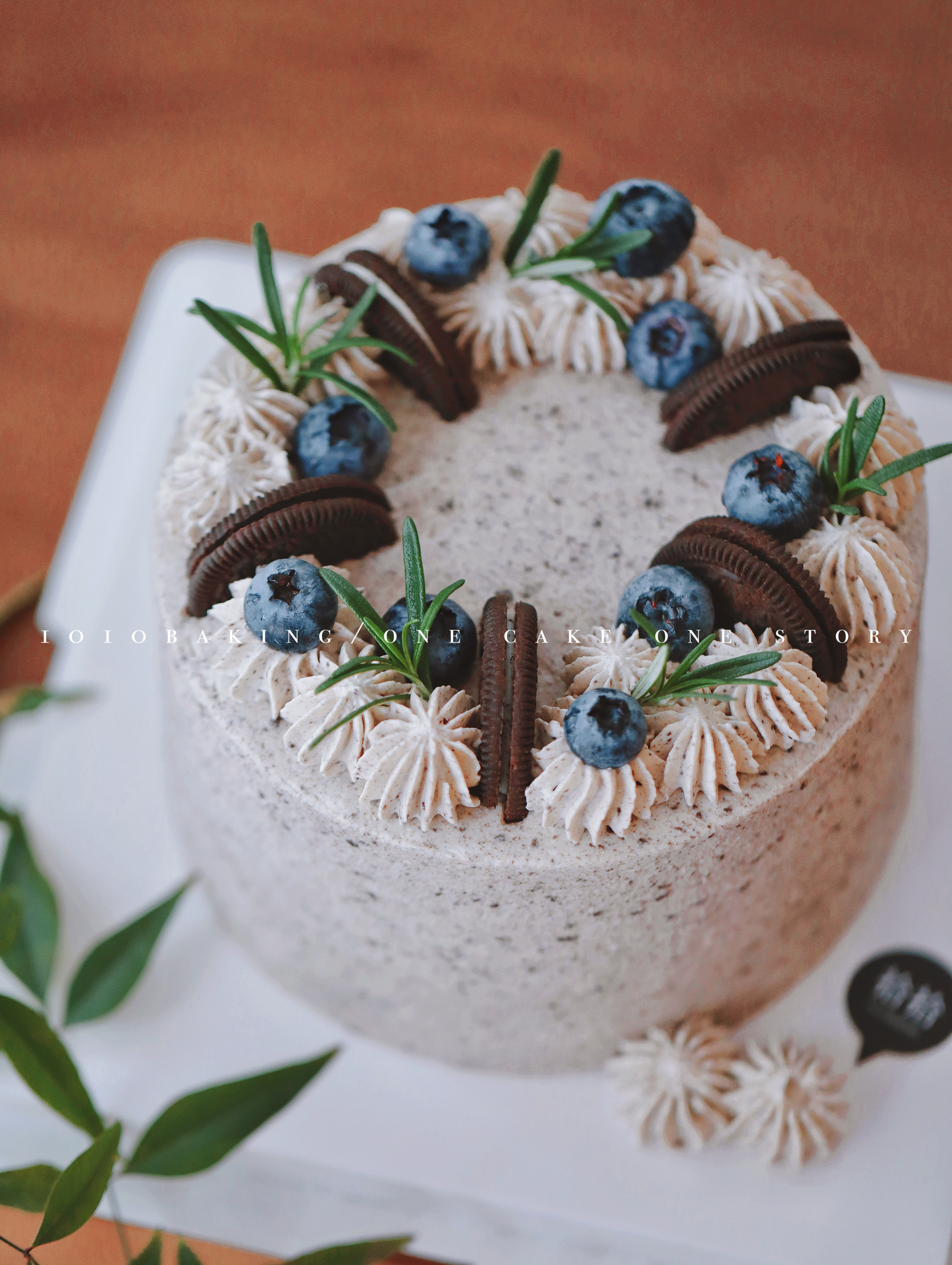 「奥利奥蓝莓蛋糕」可盐可甜·100%动物奶油（附图6寸·提前3小时预订）