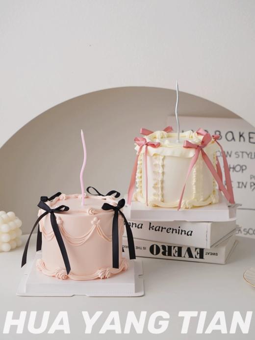 复古丝带 · 奶油霜蛋糕（加高款） 商品图0