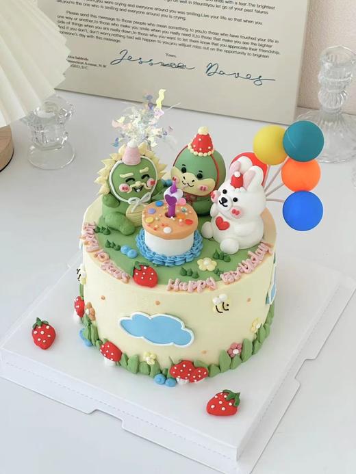 1027CAKE | 立体奶油霜小动物 手绘 兔子 龙 蛇 生肖 商品图0
