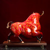 E-YM-FK167 彩铜大漆工艺 纯铜摆件运势牛（220*100*190） 商品缩略图2