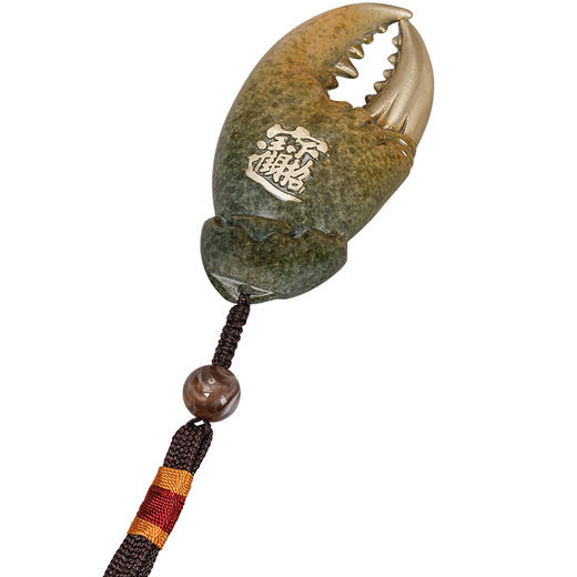 全铜手中有钱螃蟹钳手把件时尚创意礼物送朋友招财进宝摆件把玩件纯铜蟹钳吊坠 商品图5