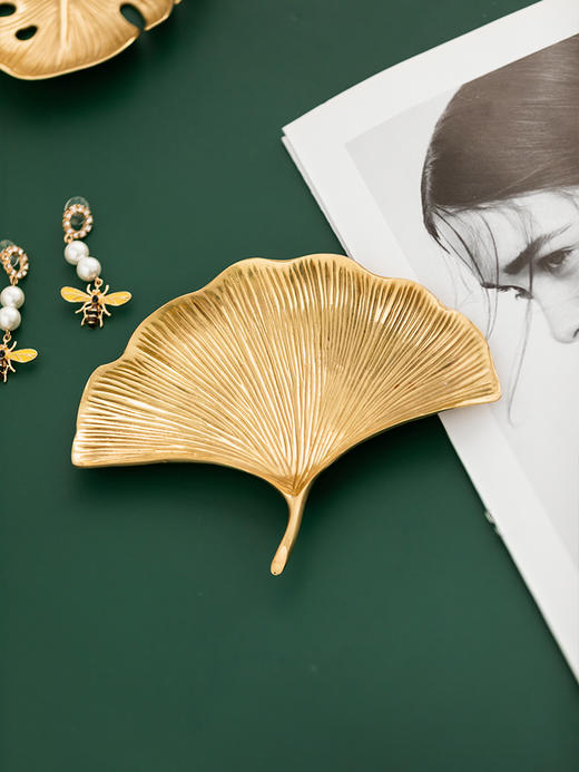 小铜盘 彩铜 收纳盘 摆盘 欧式轻奢托盘 客厅创意工艺品 商品图4