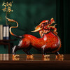 大铜世家全铜大漆貔貅摆件一对家居客厅玄关乔迁新居开业装饰礼品 纯铜大漆工艺貔貅摆件 中号 商品缩略图2