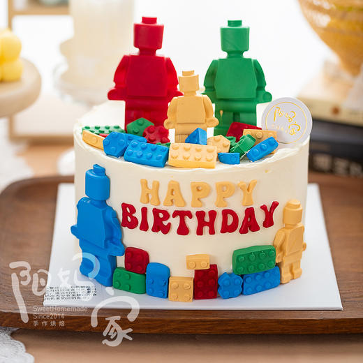 积木蛋糕（有翻糖配件需提前24小时预订） 商品图1