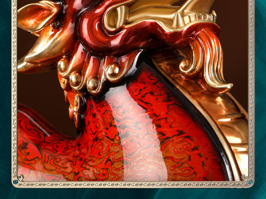 大铜世家全铜大漆貔貅摆件一对家居客厅玄关乔迁新居开业装饰礼品 纯铜大漆工艺貔貅摆件 中号 商品图3