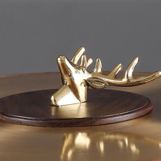 黑胡桃木轻奢带盖纯铜多层创意收纳干果盒零食水果盘客厅茶几家用 商品图2