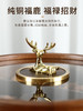 新款密封实木干果盒客厅家用茶几坚果瓜子果盘轻奢高档收纳盒铜鹿头透明盖 胡桃木旋转果盒 糖果盒 首饰盒 单双层收纳 商品缩略图6