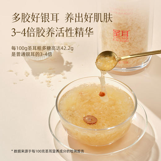 【活动】圣耳 高山生态有机本草银耳羹70g/罐 免洗免泡发 有机银耳高膳食纤维胶质多金燕糯耳干货古田特产 商品图2