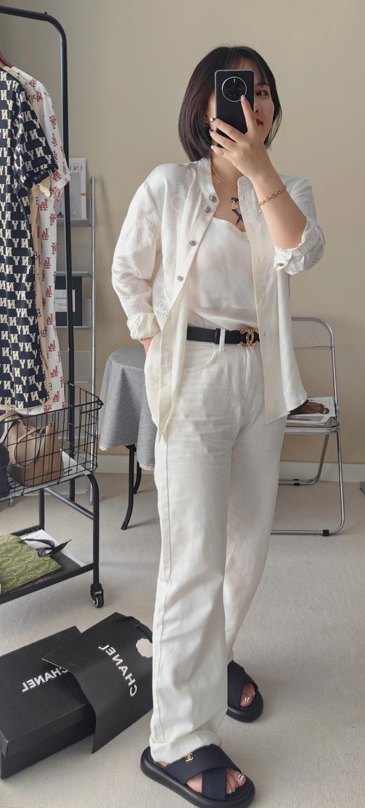 小香系列香蜜交叉纯皮凉鞋拖 自然3cm跟 交叉显脚瘦舒适凉鞋 商品图6