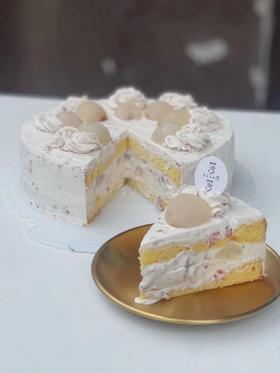 玫瑰荔枝短蛋糕（下午四点左右出货）