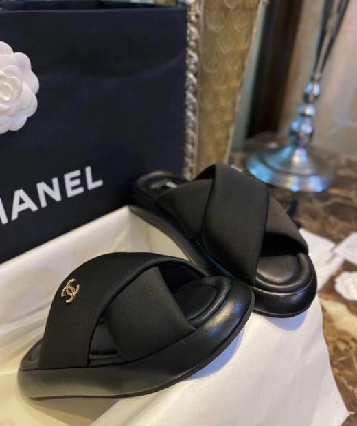 小香系列香蜜交叉纯皮凉鞋拖 自然3cm跟 交叉显脚瘦舒适凉鞋 商品图2