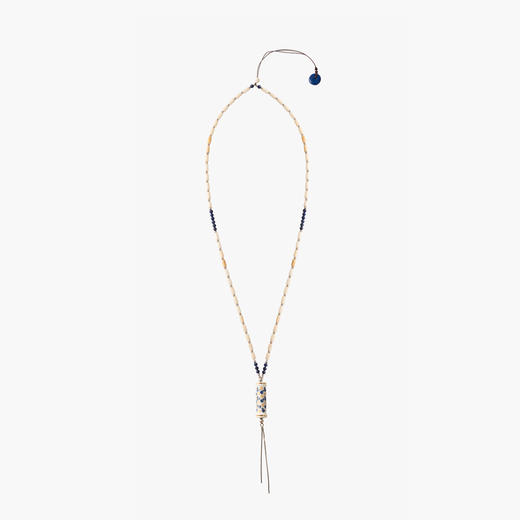 转运筒转经轮首饰银饰珠链手链耳环毛衣链项链青花转运筒毛衣链 商品图3