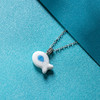 凡华造物鱼悦925银项链女生小众设计陶瓷吊坠轻奢高级感锁骨链 鱼悦925银吊坠 商品缩略图3