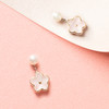 凡华造物桃之夭夭925银耳钉女气质高级珍珠耳环小众设计感耳饰爱情花语桃之夭夭925银珍珠耳钉（短款） 商品缩略图5