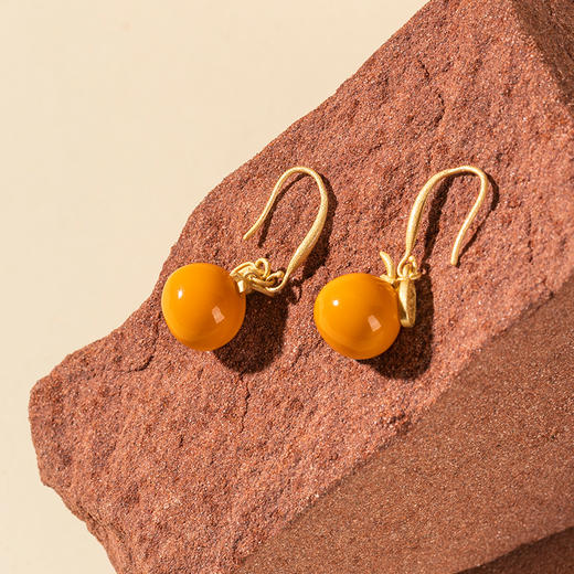 凡华造物大桔大利耳环女小众设计925银耳钉春夏时尚高级耳环大桔大利耳环 商品图2