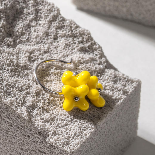 凡华造物秋香925银耳环春夏小众设计陶瓷耳钉高级感百搭气质耳饰秋•香925银耳环 商品图3