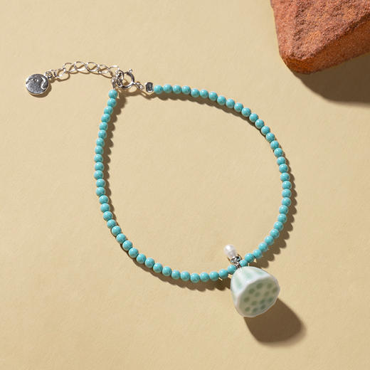 凡华造物莲蓬手链女轻奢小众设计水晶串珠手串简约高级感气质手饰莲蓬珠链手链 商品图3