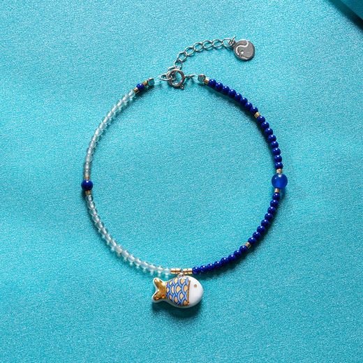 凡华造物鱼悦情侣手链女轻奢小众精致串珠手串原创设计高级感手饰鱼悦手链 商品图2