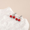 凡华造物樱桃原创925银耳钉女轻奢耳环小众设计感新款百搭耳饰樱桃短款耳钉 商品缩略图3