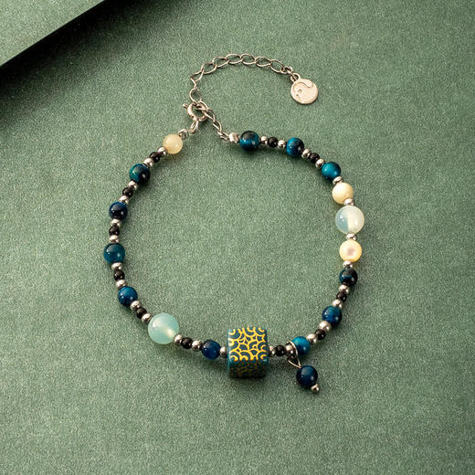 M-FH-P10999090 碧波手链 首饰套装三件套项链饰品纯手工陶瓷 商品图1