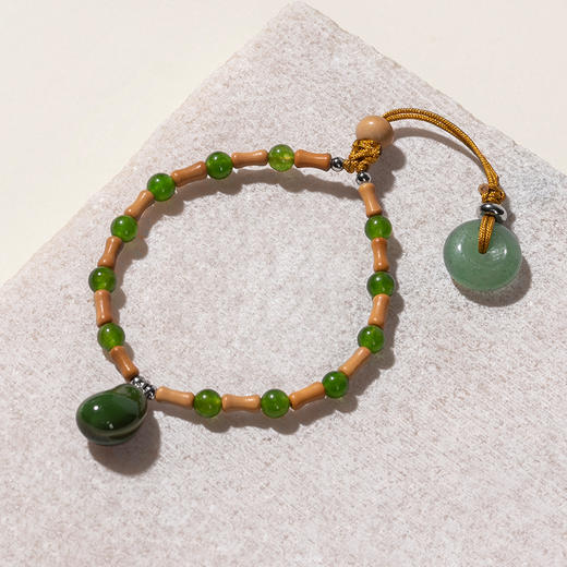 凡华造物果喜手链女小众设计感串珠核桃手串原创轻奢高级百搭手饰 商品图2