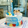 小老虎宝宝周岁翻糖蛋糕（蛋糕需提前1天下单，不接急单）【页面往下拉，有尺寸和口味选择】 商品缩略图1