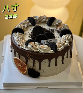 焦糖海盐奥利奥法芙娜巧克力淋面蛋糕