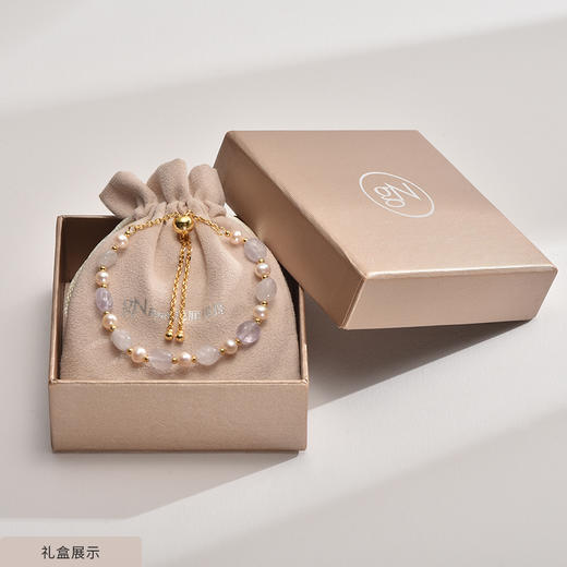 【品牌优选】京润珍珠手链年梦 S925银淡水珍珠手链 4-5mm白色近气质礼物 商品图4