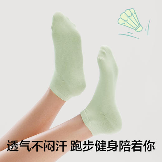 有棵树纯棉防臭女士短袜5双/6双装C-S4055 商品图4