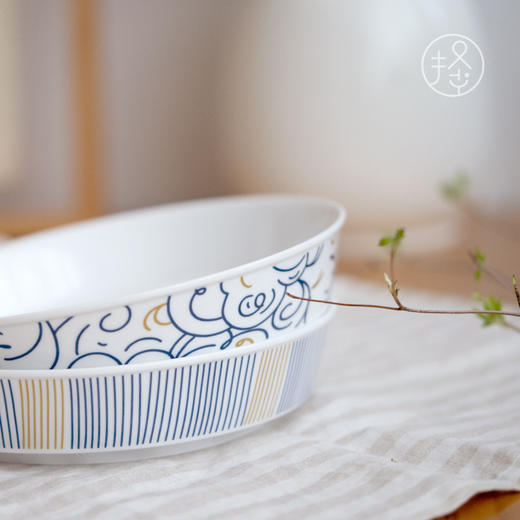 择学家简约陶瓷盘子菜盘家用日式碗盘组合景德镇乔迁送礼餐具套装食悠悠深盘 商品图4