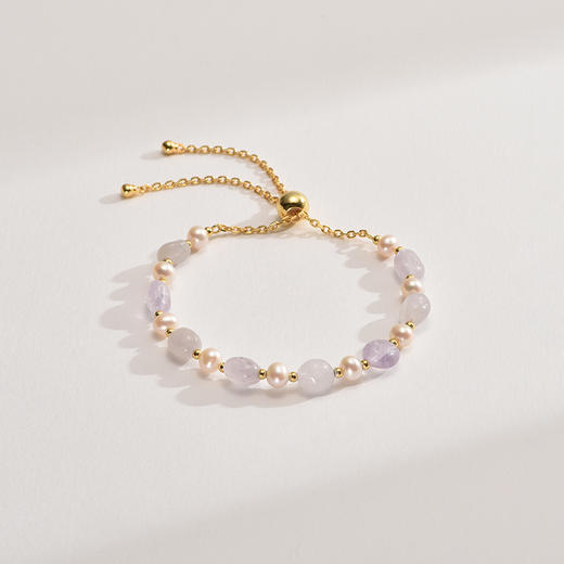 【品牌优选】京润珍珠手链年梦 S925银淡水珍珠手链 4-5mm白色近气质礼物 商品图2