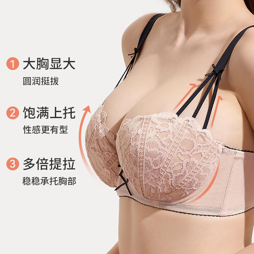 【贝壳杯1.0】大胸挺拔显大聚拢内衣圆润饱满 商品图5