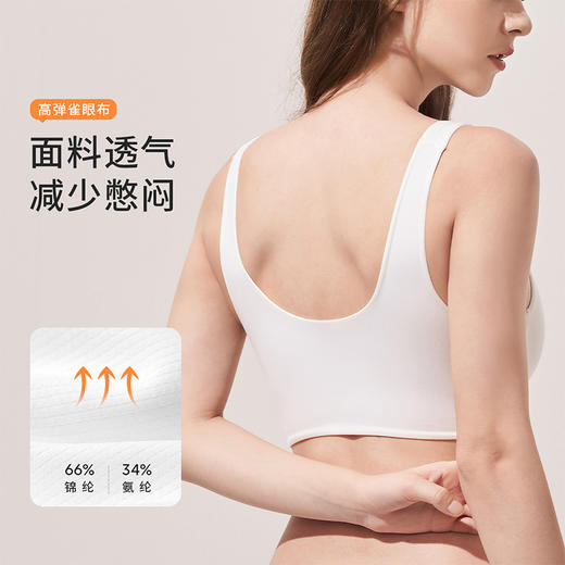 奶糖派大胸睡眠内衣轻梦防外扩防下垂舒适无钢圈女士居家调整文胸 商品图3