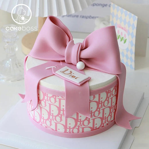 【私人订制】高奢迪奥Diro蝴蝶结水果奶油蛋糕 商品图1