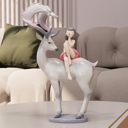 周双《鹿影随行》粉衣 商品图1