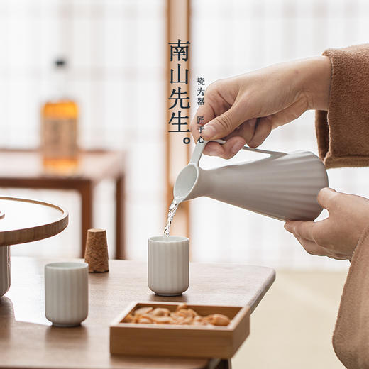 南山先生温酒器黄酒烫酒壶家用煮酒器暖酒杯蜡烛加热酒具套件日式南山先生 相见欢温酒器（脂白） 商品图2