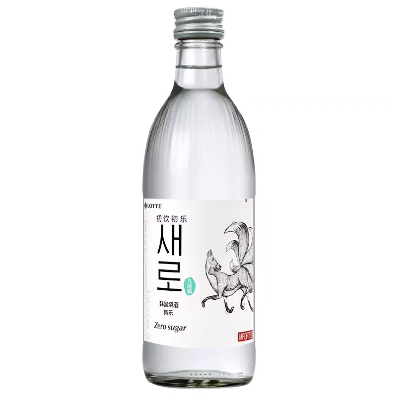 初饮初乐新乐九尾狐烧酒16度375ml새로소주
