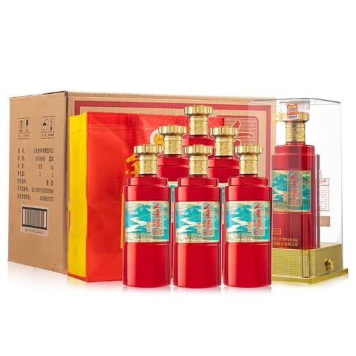 【清仓】2023年 泸州老窖股份  金泸州 饮河山52度 浓香型白酒500ml*6瓶 商品图0