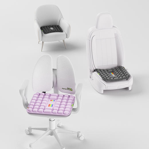 【反重力气囊减压 悬浮坐感】米乔人体工学减压坐垫 分压散热 柔软舒适 水冷新升级 商品图4