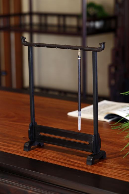 独占鳌头（鱼尾）紫光檀笔架 商品图0