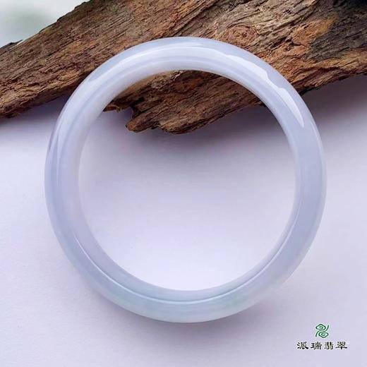 派瑞翡翠 翡翠手镯 糯种 浅紫 商品图3