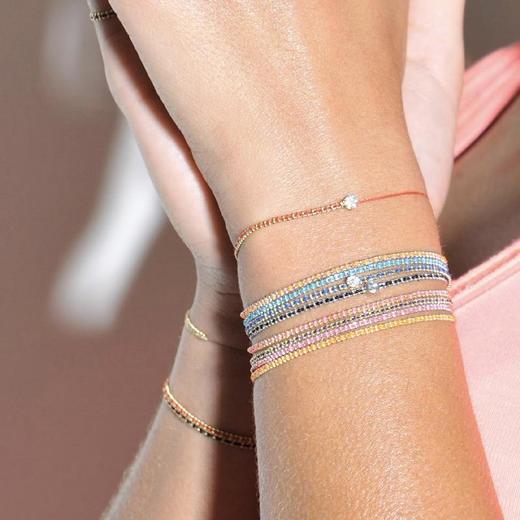 店面｜Redline-Aurore-18K白金  彩绳 手链［法国设计师］ 商品图3