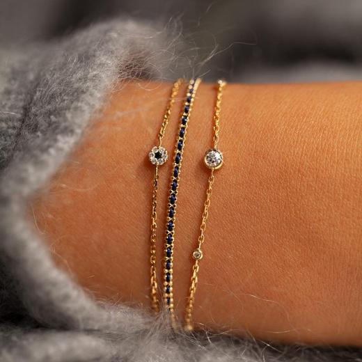 店面｜Redline-Aurore-18K白金  彩绳 手链［法国设计师］ 商品图2