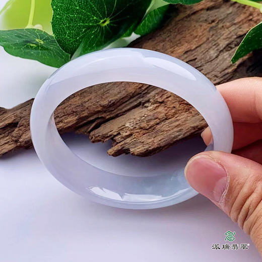 派瑞翡翠 翡翠手镯 糯种 浅紫 商品图2