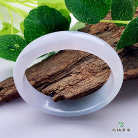 派瑞翡翠 翡翠手镯 糯种 浅紫