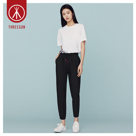 Threegun三枪 【冰爽四面弹】女士家居休闲长裤睡裤-61238B011 商品图0