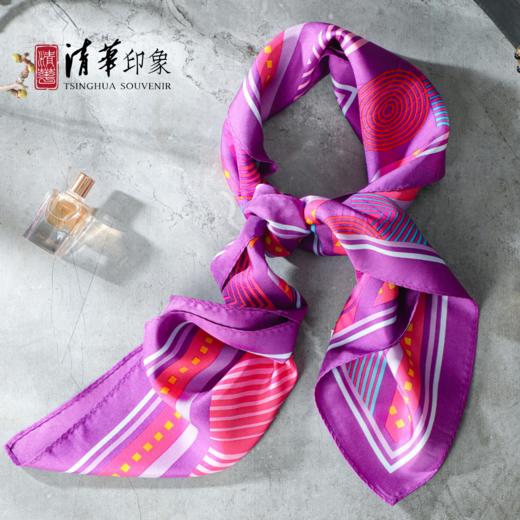 清华文创经典款大方丝巾 商品图5