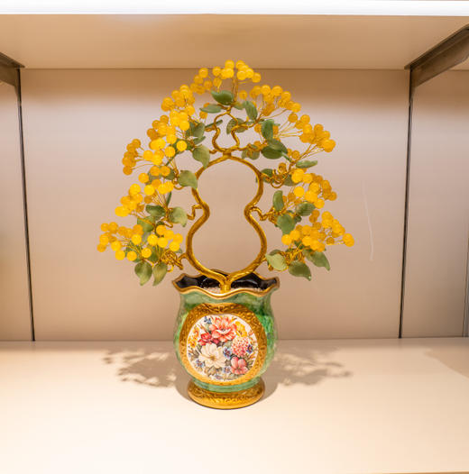 金石小镇-水晶玉石陶瓷发财树/富贵树/摆件-YHD 商品图9